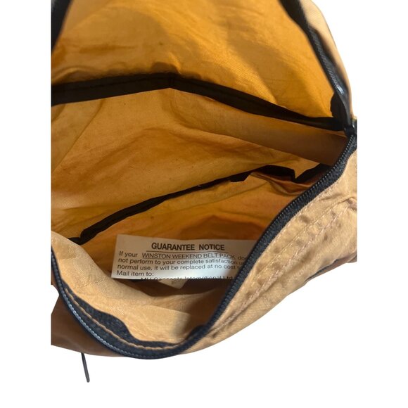 Winston Weekend Belt Pack Adj Red Strap Dual Zippered Compartments Logo NWOT - Picture 5 of 6